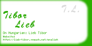 tibor lieb business card